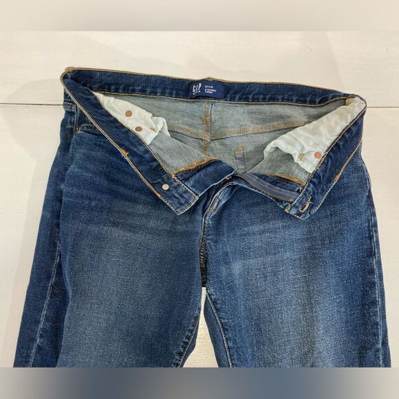 Gap Jeans Men's 34X30 Blue Indigo Denim Straight Taper Gap Flex Casual - Picture 6 of 12